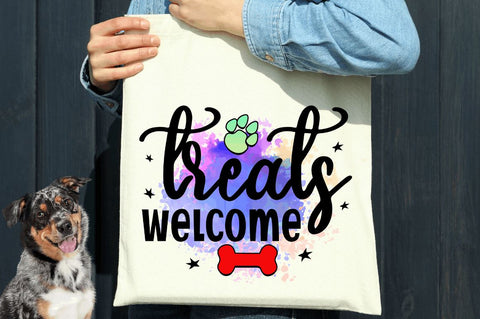 Treats welcome Sublimation PNG, Dog Sublimation Design Sublimation Regulrcrative 