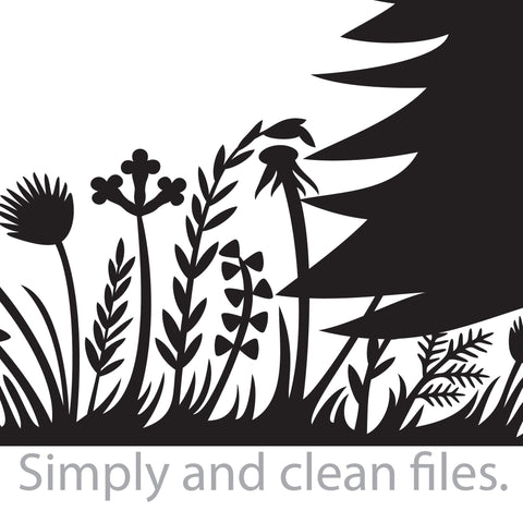 Tree and flowers SVG TribaliumArtSF 