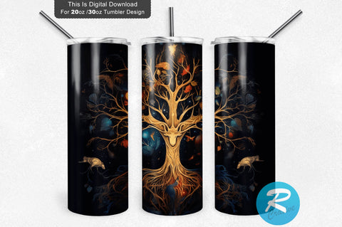 Tree Birds 20 oz / 30 oz Tumbler PNG Sublimation Regulrcrative 