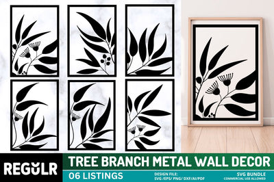 Tree Branch Metal Wall Decor SVG Bundle SVG Regulrcrative 