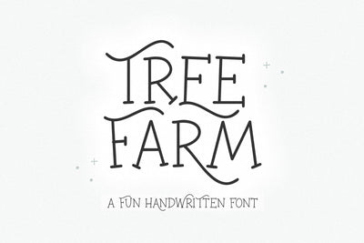 Tree Farm - Handwritten Farmhouse Font Font KA Designs 
