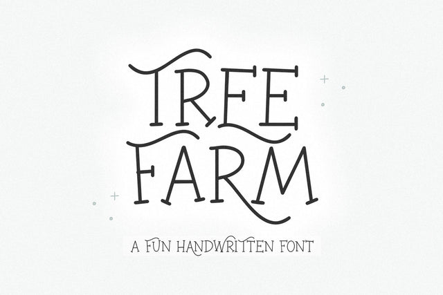Tree Farm - Handwritten Farmhouse Font Font KA Designs 