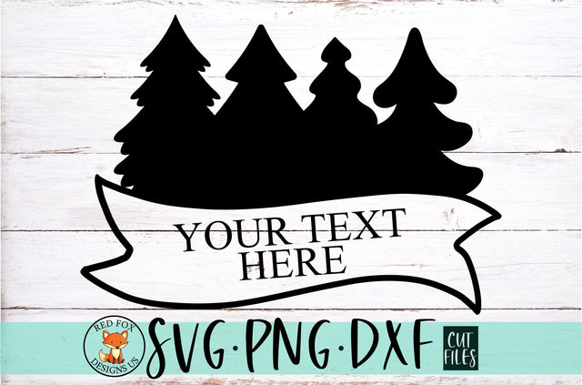 Tree Name Blank SVG File - Christmas Tree Blank SVG RedFoxDesignsUS 