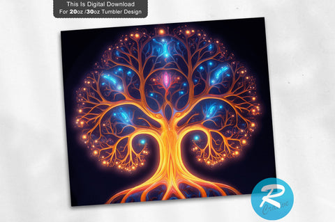 Tree of Life 20 oz / 30 oz Tumbler PNG Sublimation Regulrcrative 
