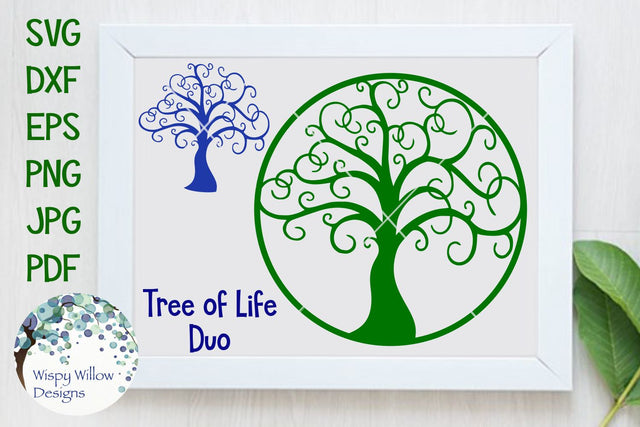 Tree of Life Duo SVG Wispy Willow Designs 