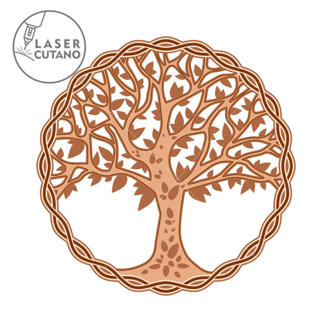 TREE of LIFE Multilayer layout files, Wall Decor SVG LaserCutano 