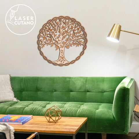 TREE of LIFE Multilayer layout files, Wall Decor SVG LaserCutano 