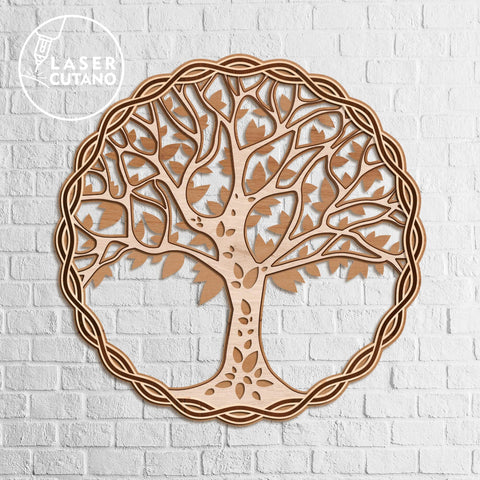 TREE of LIFE Multilayer layout files, Wall Decor SVG LaserCutano 