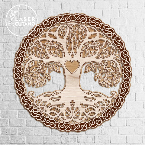 TREE of LIFE Multilayer Wall Decor, Cut File SVG LaserCutano 