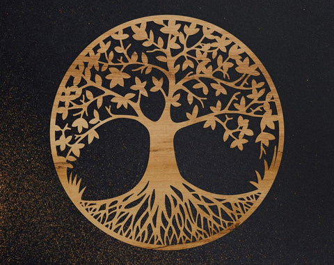 Tree of life svg, dxf files for plasma, cnc files for wood, tree svg, tree of life clipart, cut file for laser SVG CutLeafSvg 