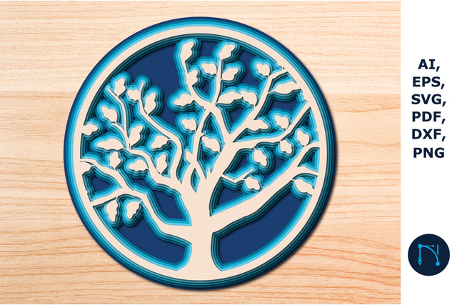 Tree of Life SVG, Multilayer Cut file SVG MD JOYNAL ABDIN 