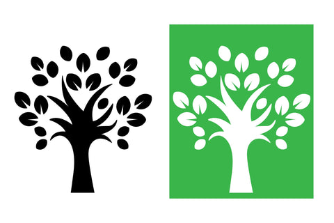 Tree Paper Cut. Paper Tree SVG. Family Tree Papercut. SVG Olga Terlyanskaya 