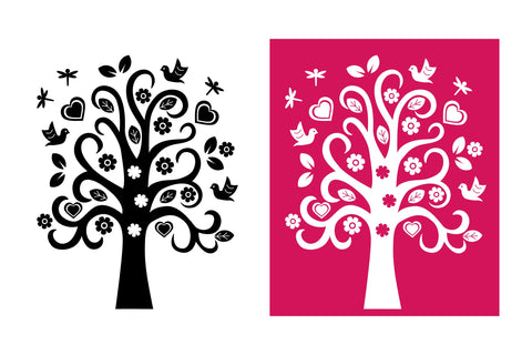 Tree Paper Cut. Paper Tree SVG. Family Tree Papercut. SVG Olga Terlyanskaya 