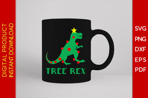 Tree Rex Christmas SVG PNG EPS Cut File SVG Creativedesigntee 