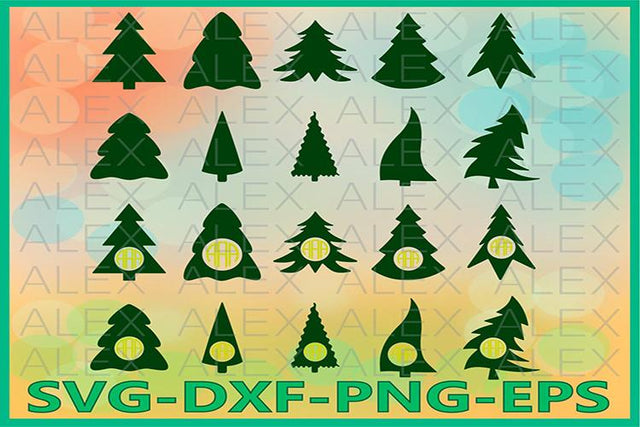 Tree silhouettes svg SVG AlexSVGStudio 