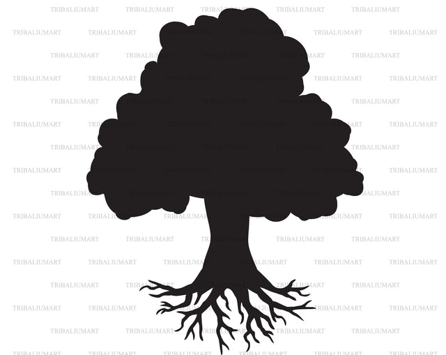 Tree with roots SVG TribaliumArtSF 