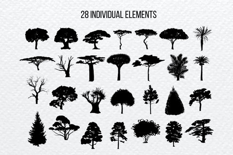 Trees Silhouette Bundle SVG SvgOcean 