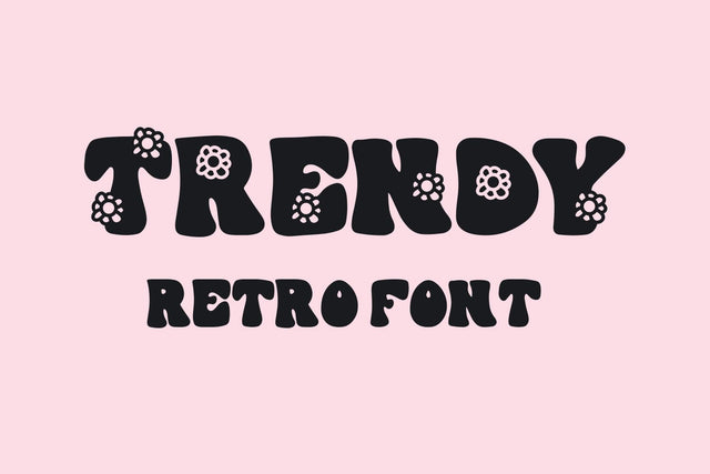 Trendy - A Retro Font Font Freeling Design House 