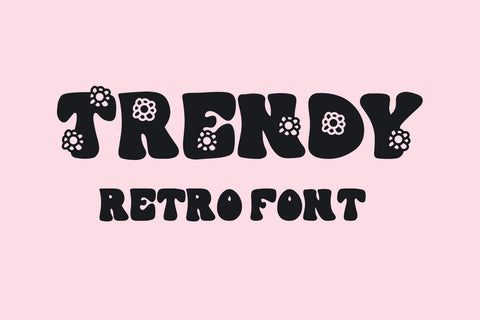 Trendy - A Retro Font Font Freeling Design House 