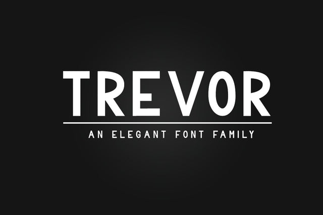 Trevor - Elegant Sans Serif Family Font Font Dm Letter Studio 