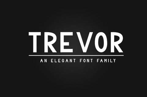 Trevor - Elegant Sans Serif Family Font Font Dm Letter Studio 