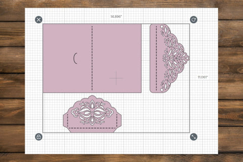 Tri Fold Wedding Invitation Template SVG SvgOcean 