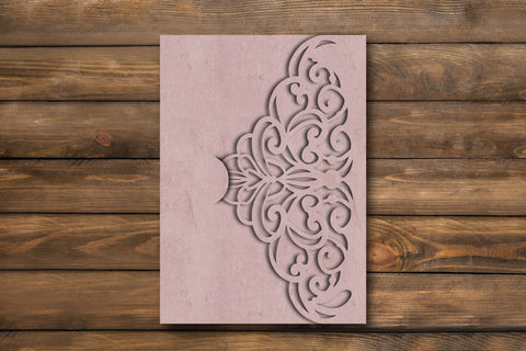 Tri Fold Wedding Invitation Template SVG SvgOcean 