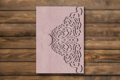 Tri Fold Wedding Invitation Template SVG SvgOcean 