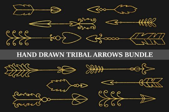 Tribal arrow svg, arrows svg bundle, arrow cut file, boho arrow svg, svg files for cricut, hand drawn svg, flourish svg, wedding svg, cricut SVG James 