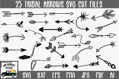 Tribal Arrows SVG Bundle with 25 SVG Cut Files SVG Old Market