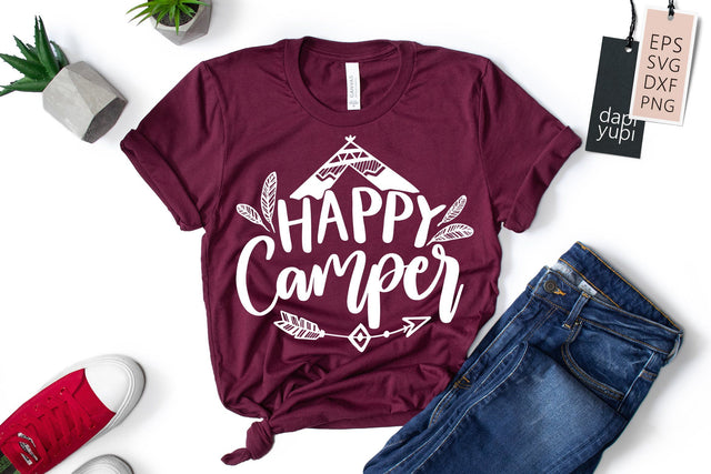 Tribal Happy Camper SVG dapiyupi store 