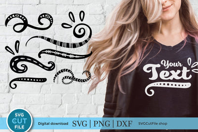 Tribal Squiggle and Swirl svg bundle SVG SVG Cut File 