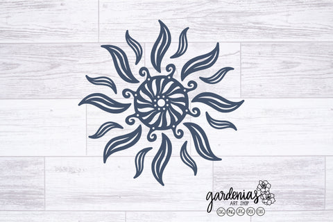 Tribal Sun SVG SVG Gardenias Art Shop 
