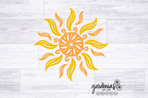 Tribal Sun SVG SVG Gardenias Art Shop 