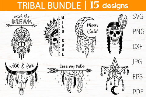 Tribal svg bundle, boho svg, native american indian svg SVG Digital Rainbow Shop 