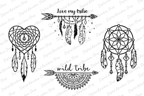 Tribal svg bundle, boho svg, native american indian svg SVG Digital Rainbow Shop 