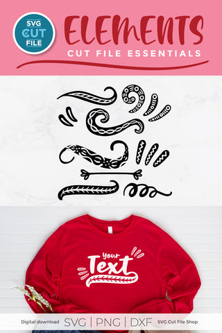 Tribal swoosh svg with swirl SVG SVG Cut File 