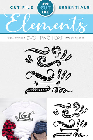 Tribal swoosh svg with swirl SVG SVG Cut File 