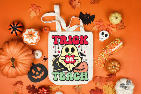 Trick or Teach, Halloween Teacher Sublimation Sublimation CraftLabSVG 