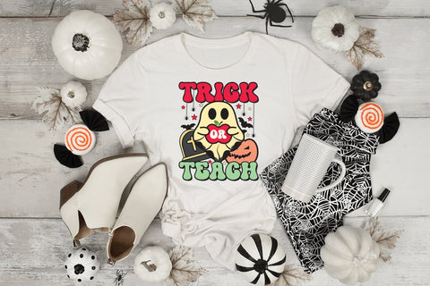 Trick or Teach, Halloween Teacher Sublimation Sublimation CraftLabSVG 