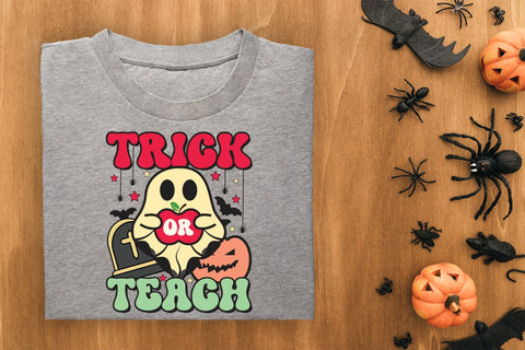 Trick or Teach, Halloween Teacher Sublimation Sublimation CraftLabSVG 