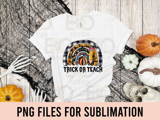Trick Or Teach Rainbow Png, Halloween Png, Witch Png, Rainbow Png, Trick Or Teach, Teach Png, Tie Dye, Digital Download, Sublimation Design SVG BOO-design 