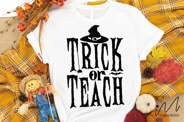 Trick or Teach svg, Halloween teacher svg, cool teacher svg SVG Isabella Machell 