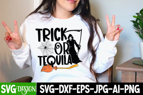 Trick or TeQuila SVG Cut File, Trick or TeQuila SVG Design, Trick or TeQuila Sublimation PNG, Halloween SVG Cut File, Halloween SVG bundle, Halloween Quotes SVG ,Halloween SVG Sublimation Design, Trick or Treat SVG SVG BlackCatsMedia 