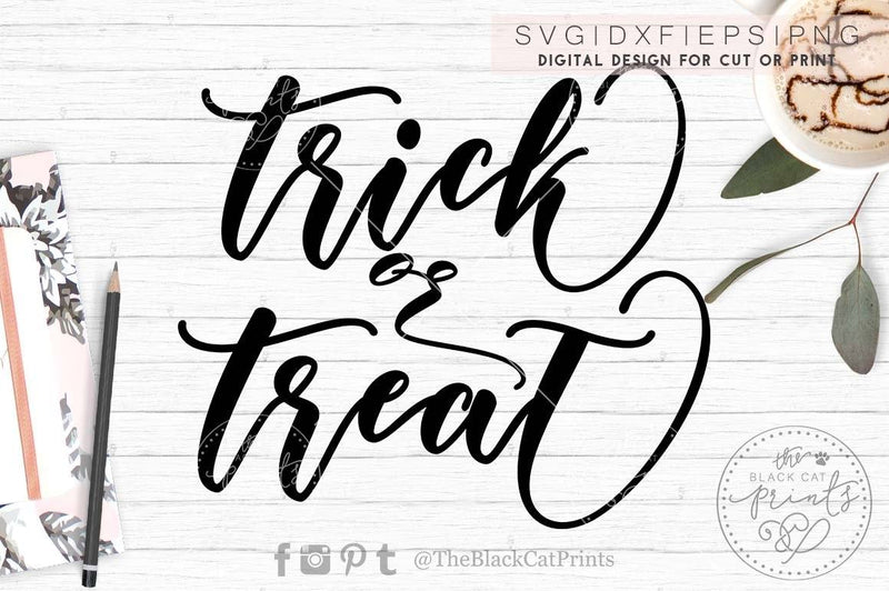 Trick or treat 2 | Halloween cut file SVG TheBlackCatPrints 