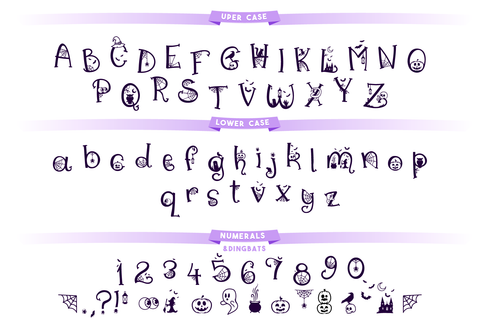 Trick or Treat - A Spooky Halloween Font Font Feya's Fonts and Crafts 