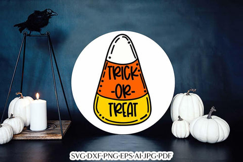 Trick Or Treat Candy Corn SVG | Halloween Design SVG Diva Watts Designs 