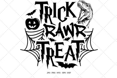 Trick or Treat, Dinosaur SVG, Dino Party, Halloween SVG, Trending SVG SVG SVG Digital Designer 