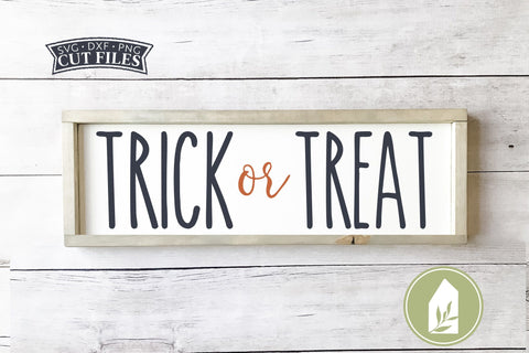 Trick or Treat Farmhouse Halloween SVG SVG LilleJuniper 