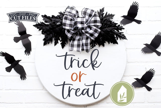 Trick or Treat Front Door SVG Files | Farmhouse Halloween SVG SVG LilleJuniper 